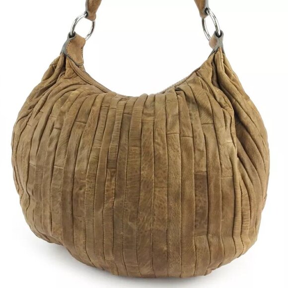 miu miu shoulder bag patchwork stripe leather Authentic T18832 - Picture 3 of 9